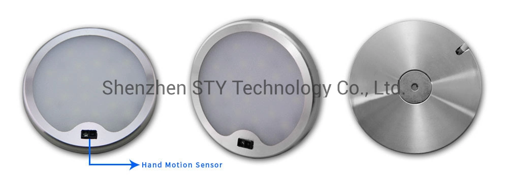 3W Hand Motion Sensor Puck Spotlight DC Powered LED Furniture/Wardrobe/Counter Lighting