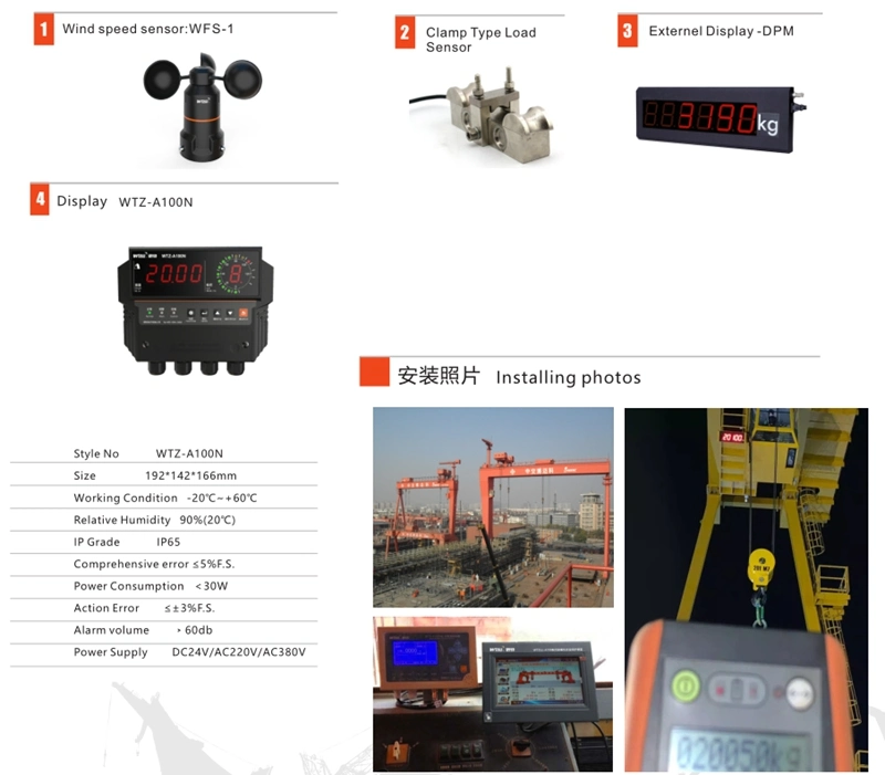 Crane Load Monitoring System Wtz a 100 Load Moment Limiter System