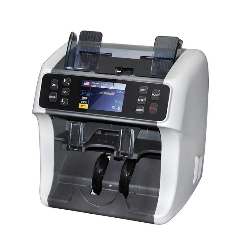 Best Mix Denomination Banknote Currency Money Counter Currency Cash Sorting Machine and 2 Pocket Money Counter