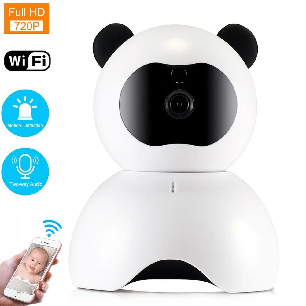 Panda WiFi IP Camera, HD Baby Monitor for Baby, Pet, Old People