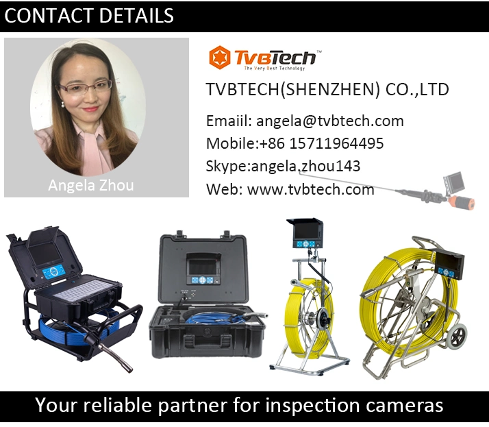 CCTV Pipe Inspection Camera Video Recording Camera with Meter Counter and 7 Inch TFT LCD