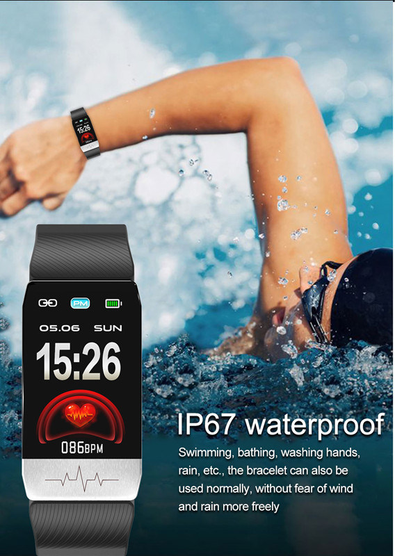 S1 Monitoring Exercise IP67 Waterproof Smart Bracelet Body Temperature Monitoring Smart Watch