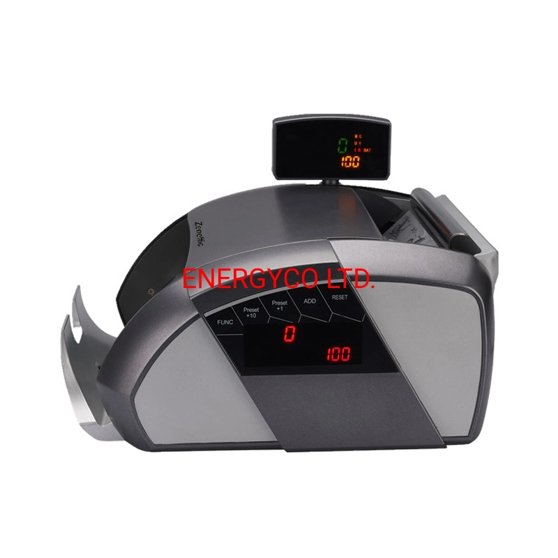 Banknote Cash Currency Money Detector Cash Counting Machine Bill Counter with IR, UV, Mg, Mt