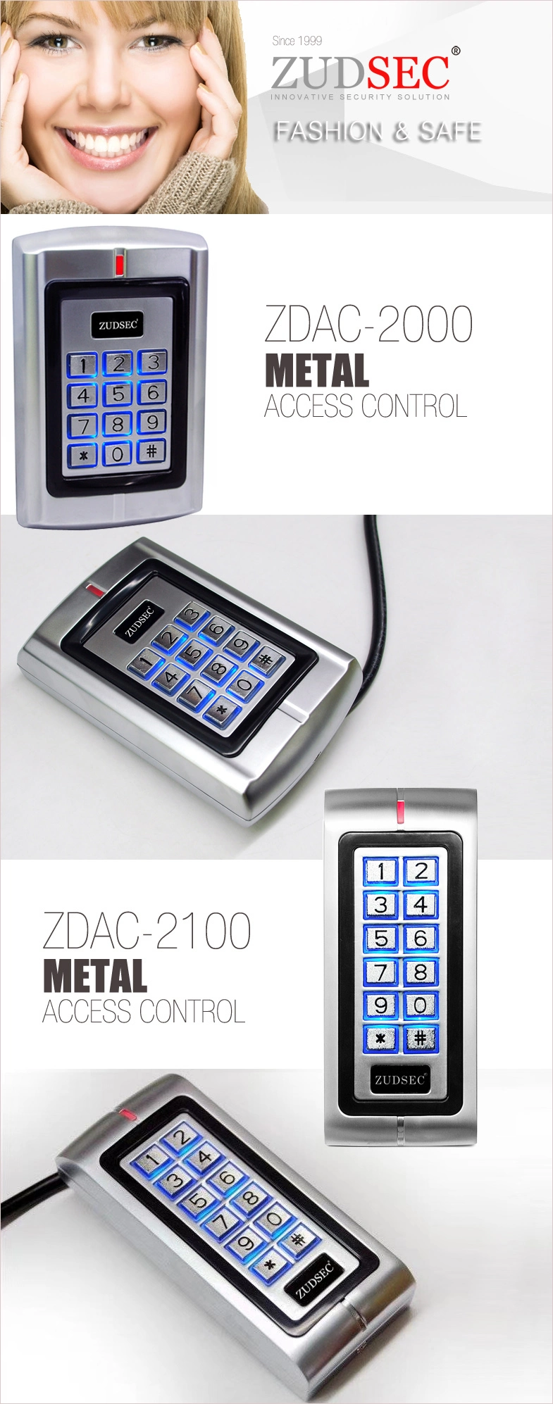 RFID Door Entry Control System, Touch Keypad RFID Standalone Access Control System