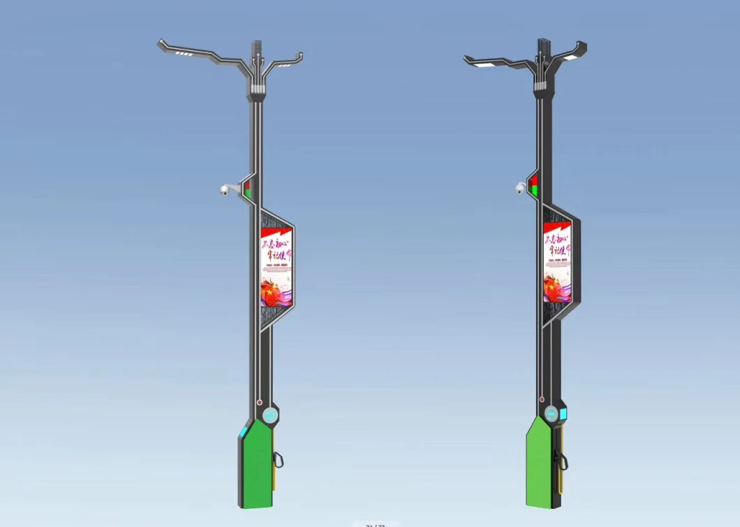 Smart City Solution Smart Pole System with Environmental Monitoring