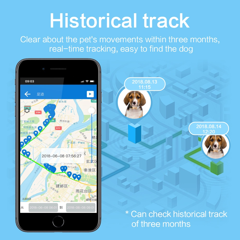 Multi-Modal Positioning Real-Time Positioning Intelligent Monitoring Pet GPS Tracker