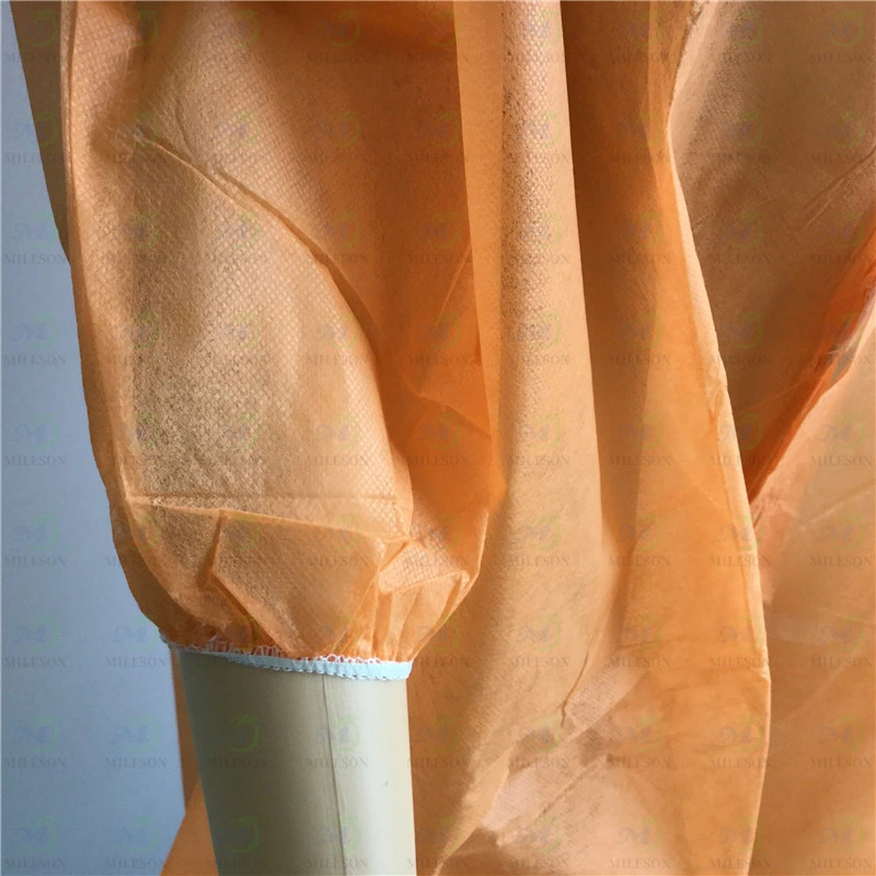 Disposable Non Woven Lab Coat/PP Visitor Coat/Nonwoven Disposable Visitor Coat