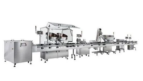 Tablet Automated Counting Capping Labeling Production Line/ Adjustable Pill/Capsule Bottle Filler
