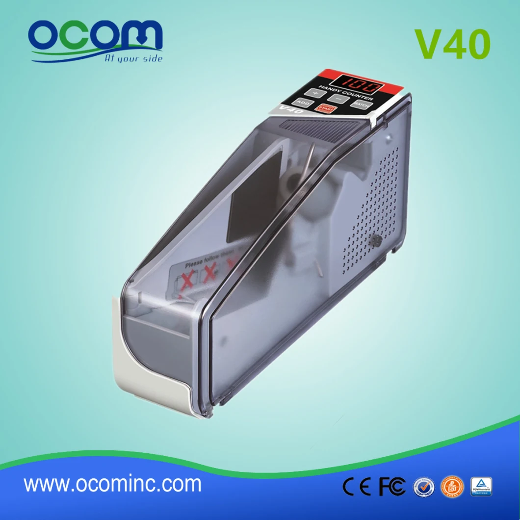 Portable Banknote Counter V40 Cash Counter Automatic Counting Machine