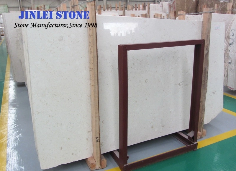 Natural Moon Cream Beige Marble for Bathroom Flooring, Countertops Paving Slabs Tiles and Marbles