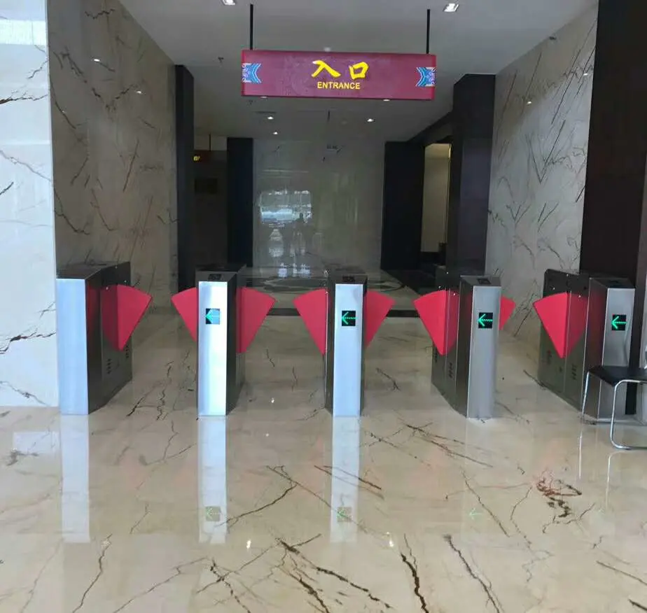Automatic Passenger Counter Barrier Security Solutions Access Control Storm Flap Gates Turnstile for Metro Station