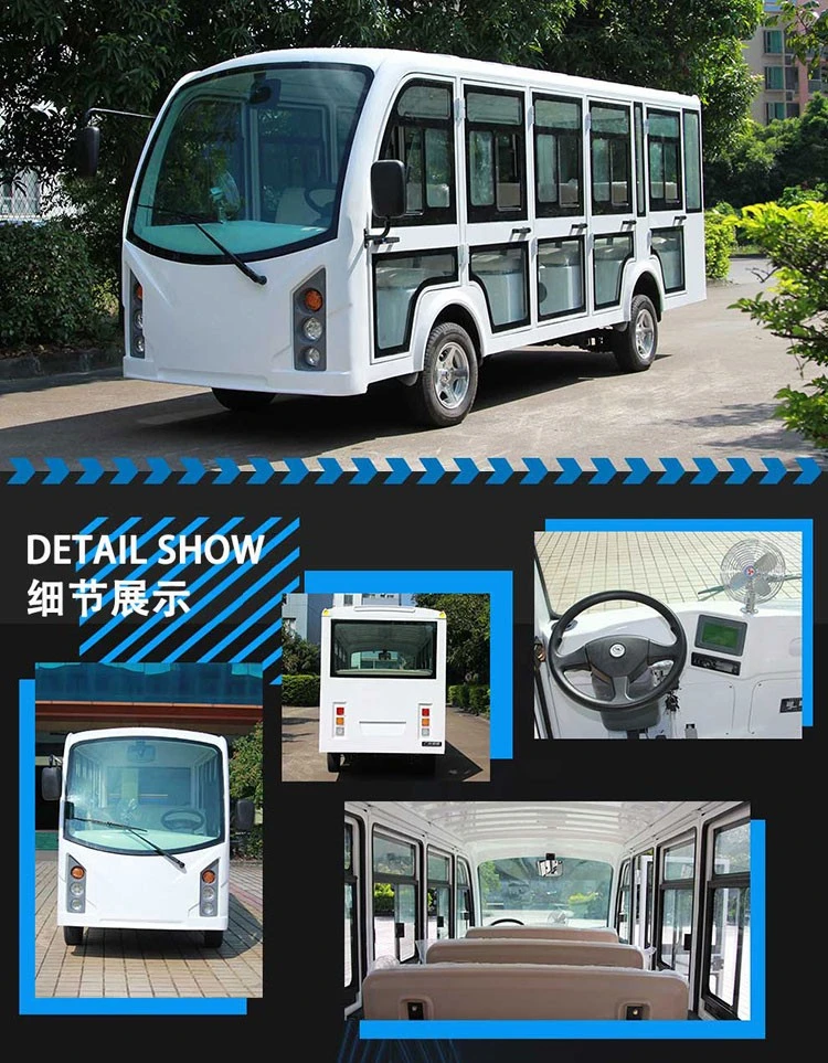 Hot Sale Sightseeing Bus Electric 14 Seats Passenger Tourist Bus