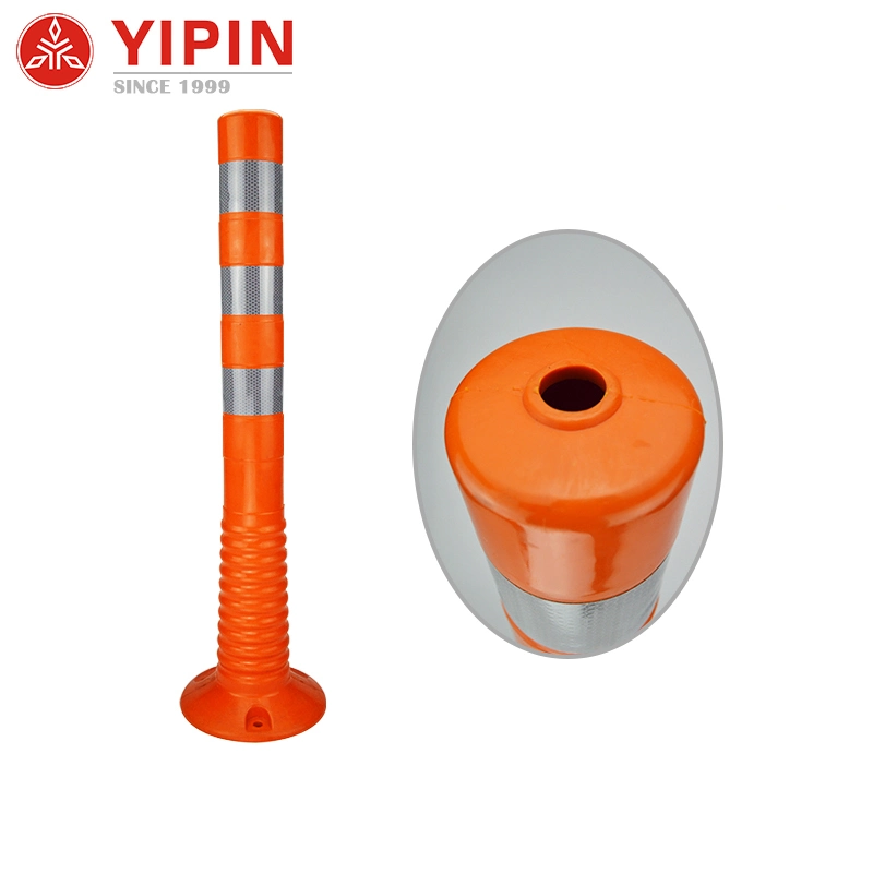 PU Traffic and Parking Sign Spring Post Traffic Delineator Post Traffic Warning Post