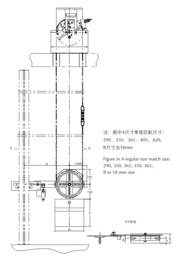 Passenger Elevator Parts Overspeed Governor Tension Device