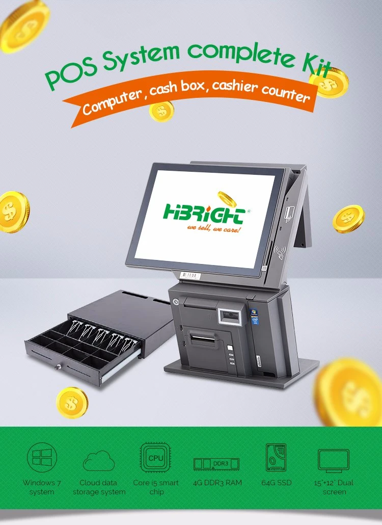 Luxury Store Boutiques Shop Checkout Counter Device Complete Kit Cash Register POS System