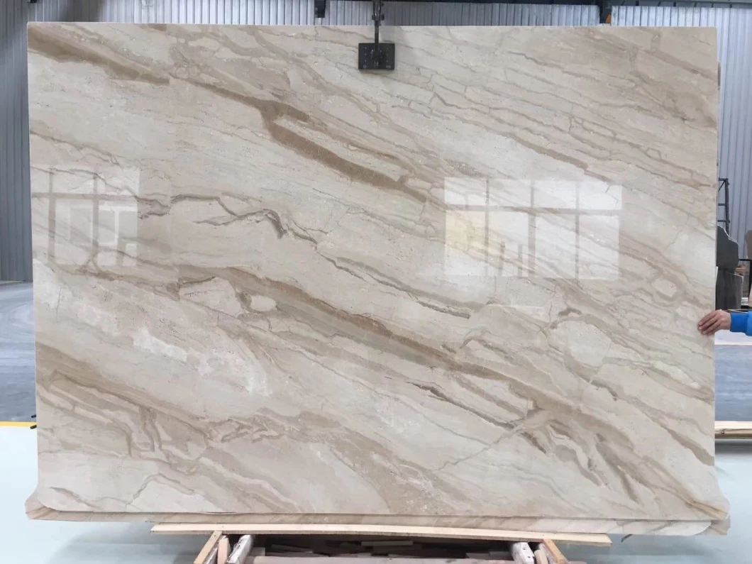 Natural Moon Cream Beige Marble for Bathroom Flooring, Countertops Paving Slabs Tiles and Marbles