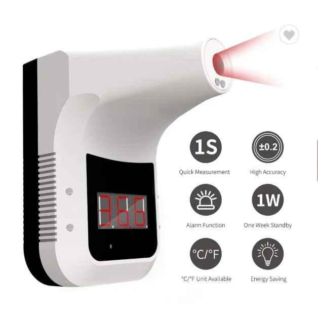 Non Contact Portable Automatic People Counter Detector K3 Wall Mount Thermometer