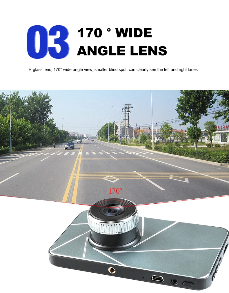 Front and Back Dual Lens Car Camera Car Recorder Camera