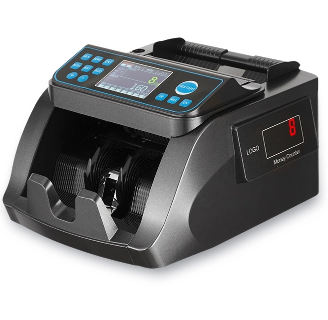 Y5518 Silver Great Quality Money Counter, Cash Register, Loose Money Counter, Detection Counter, Currency Counter