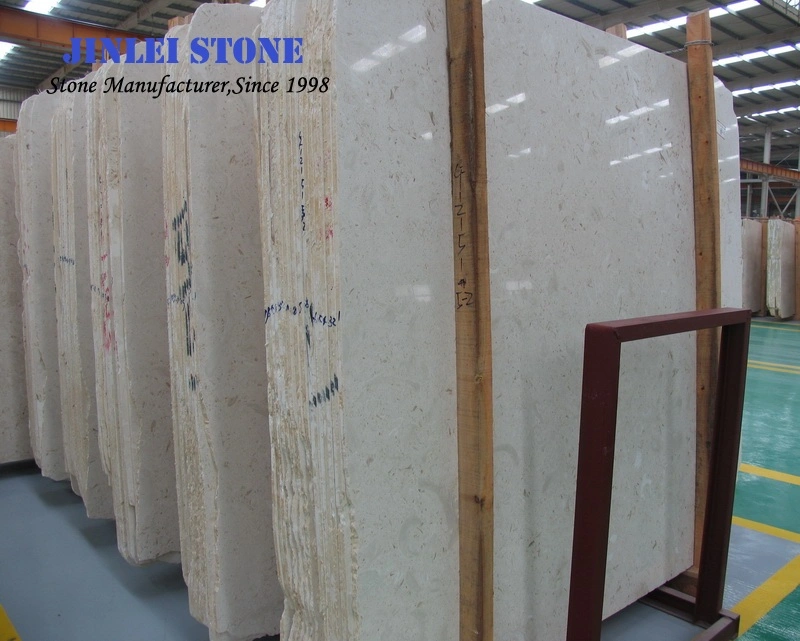 Natural Moon Cream Beige Marble for Bathroom Flooring, Countertops Paving Slabs Tiles and Marbles