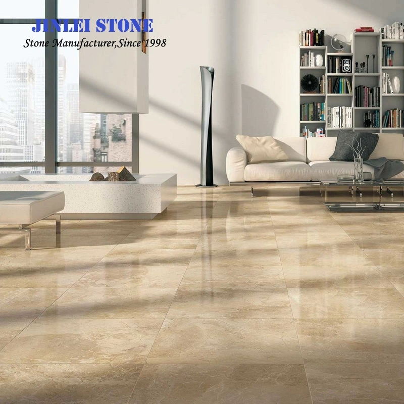 Natural Moon Cream Beige Marble for Bathroom Flooring, Countertops Paving Slabs Tiles and Marbles