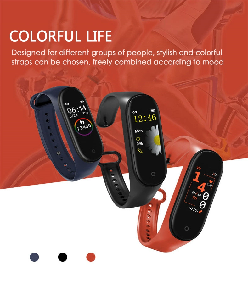 Smart Bracelet Health Sleep Monitoring Bracelet Blood Pressure Heart Rate Monitoring Thermometer Sports Wristband