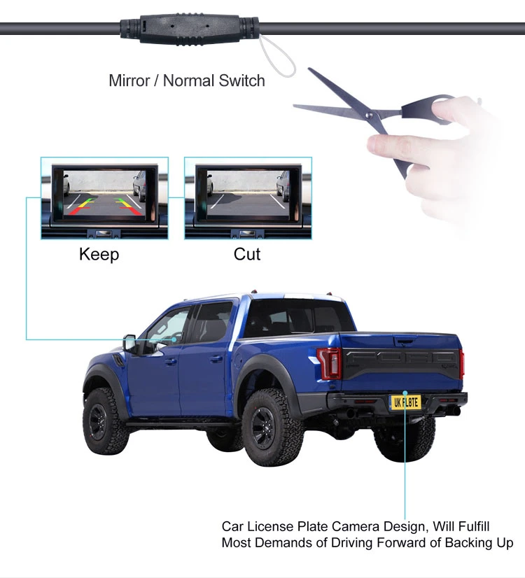 Reversing Parking Vehicle Camera with Dust Proof