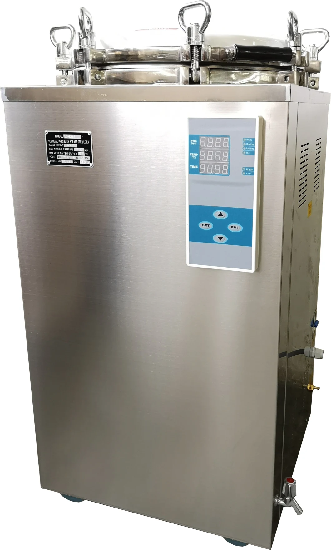 Factory Price Hvs-150d Medical Digital Display Automatic Vertical Pressure Steam Sterilizer