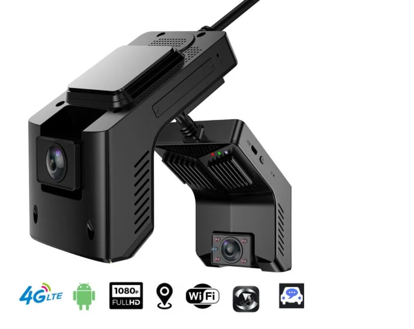 4G WiFi Car DVR Camera 1080P GPS Dashcam with Rearview Camera Dual Lens Video Recorder