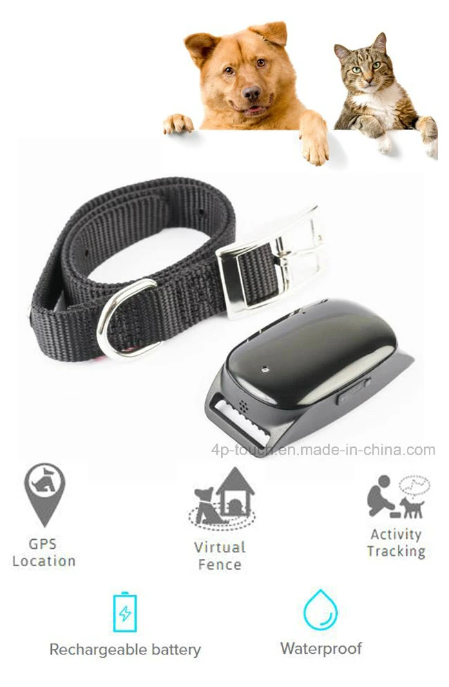 Waterproof IP66 Pet GPS Tracker with Real-Time Monitoring&Geo-Fence