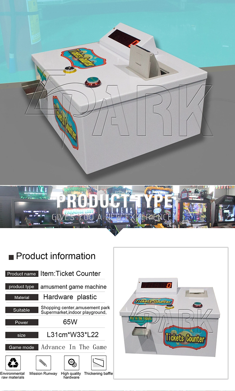 Wholesale Price Counting Ticket Machine, Digital Display, Printable Ticket for Playground Equipment