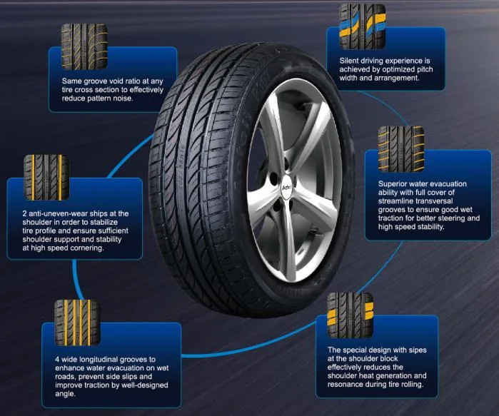 Passenger Car Tyre Tire Double King Top Brand Tyres Passenger