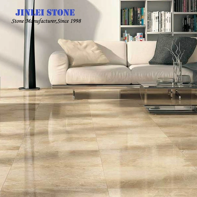 Natural Moon Cream Beige Marble for Bathroom Flooring, Countertops Paving Slabs Tiles and Marbles