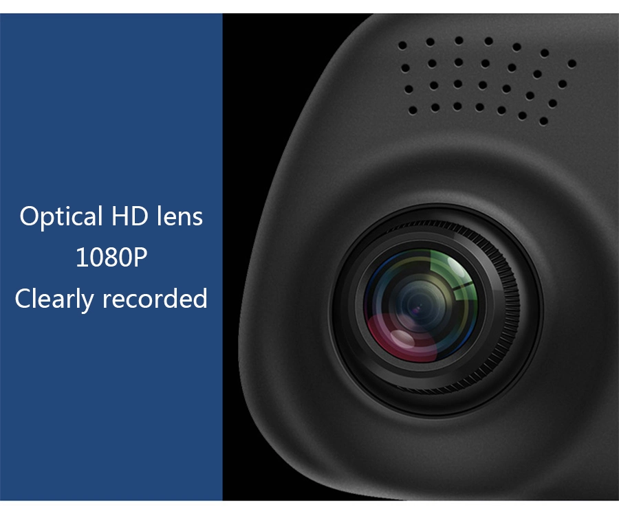 Dash Car Camera 4.3inch 1080P Dual Lens Dash Cam H. 264 Rearview Mirror Video Recorder