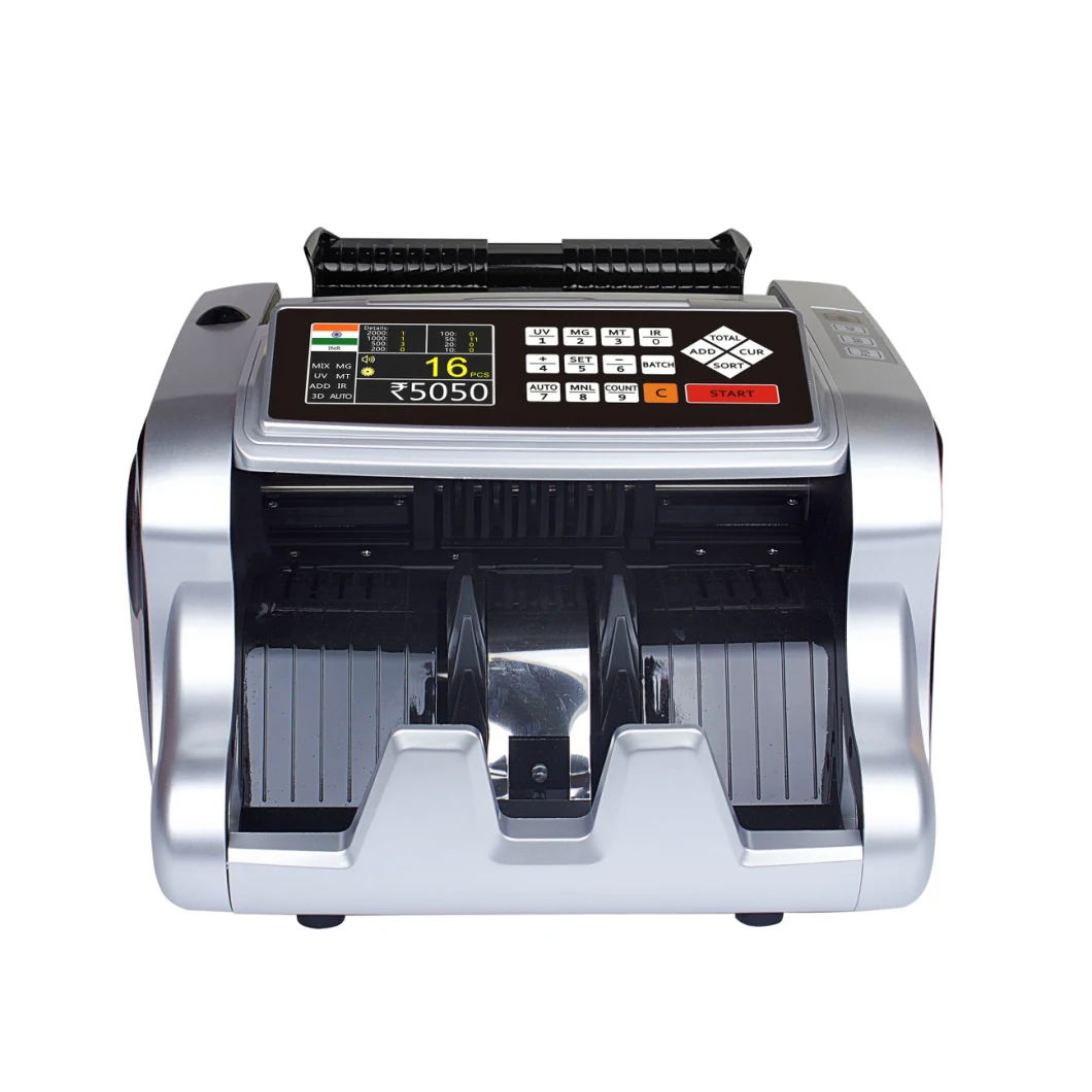 WT-6600T Multi Currency Color Sensor Counter, Money Counter, Money Counting Machine