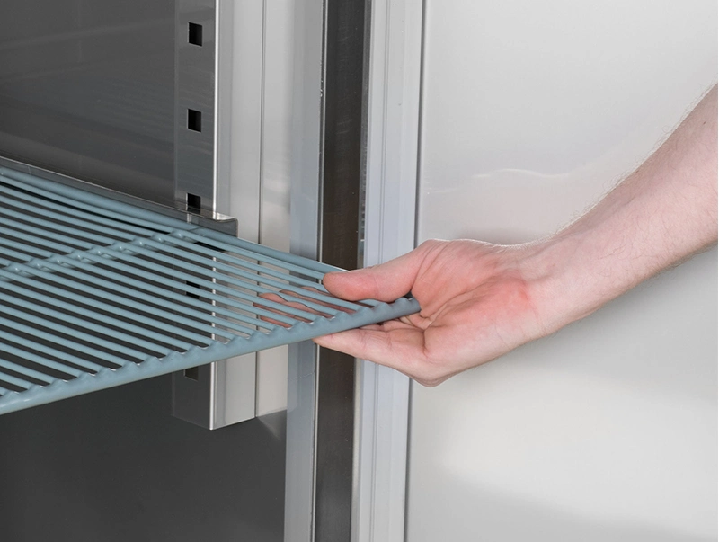 Double Self-Closing Door Counter Prepare Table Bottom Cold Freezer