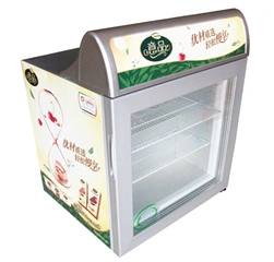 Glass Door Counter Top Display Freezer Mini Ice Cream Freezer
