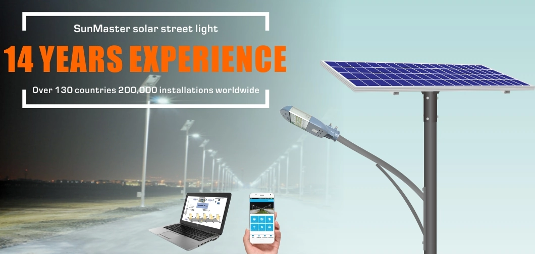 Outdoor Main Road Pedestrian Path 60W Solar Induction Lamp