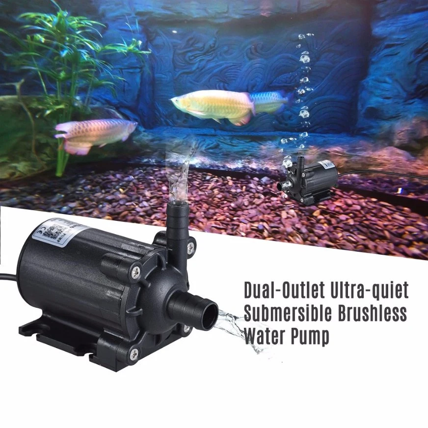 High quality Ultra-Quiet DC 12V 220L/H Flow Rate Leakage Proof Amphibious Water Pump