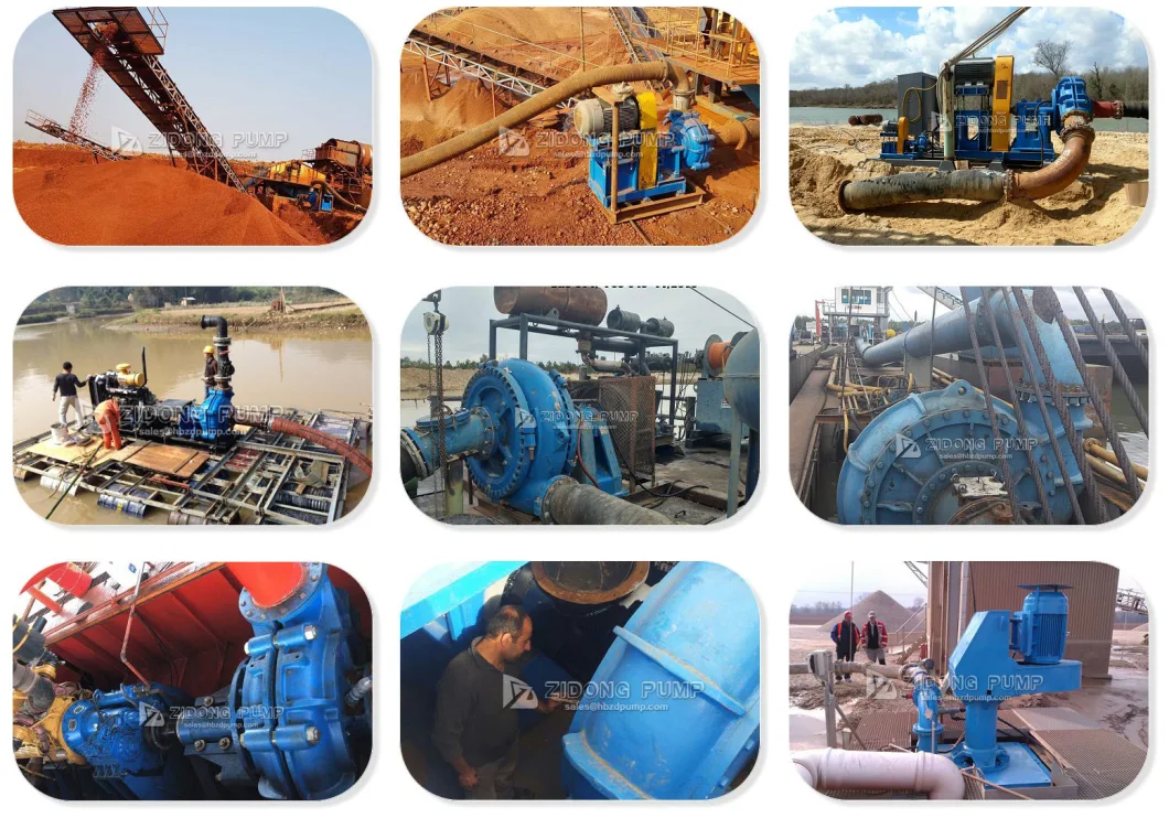 Industrial Slurry Pump Sand Pump Gravel Pump for Dredging, Process Applications