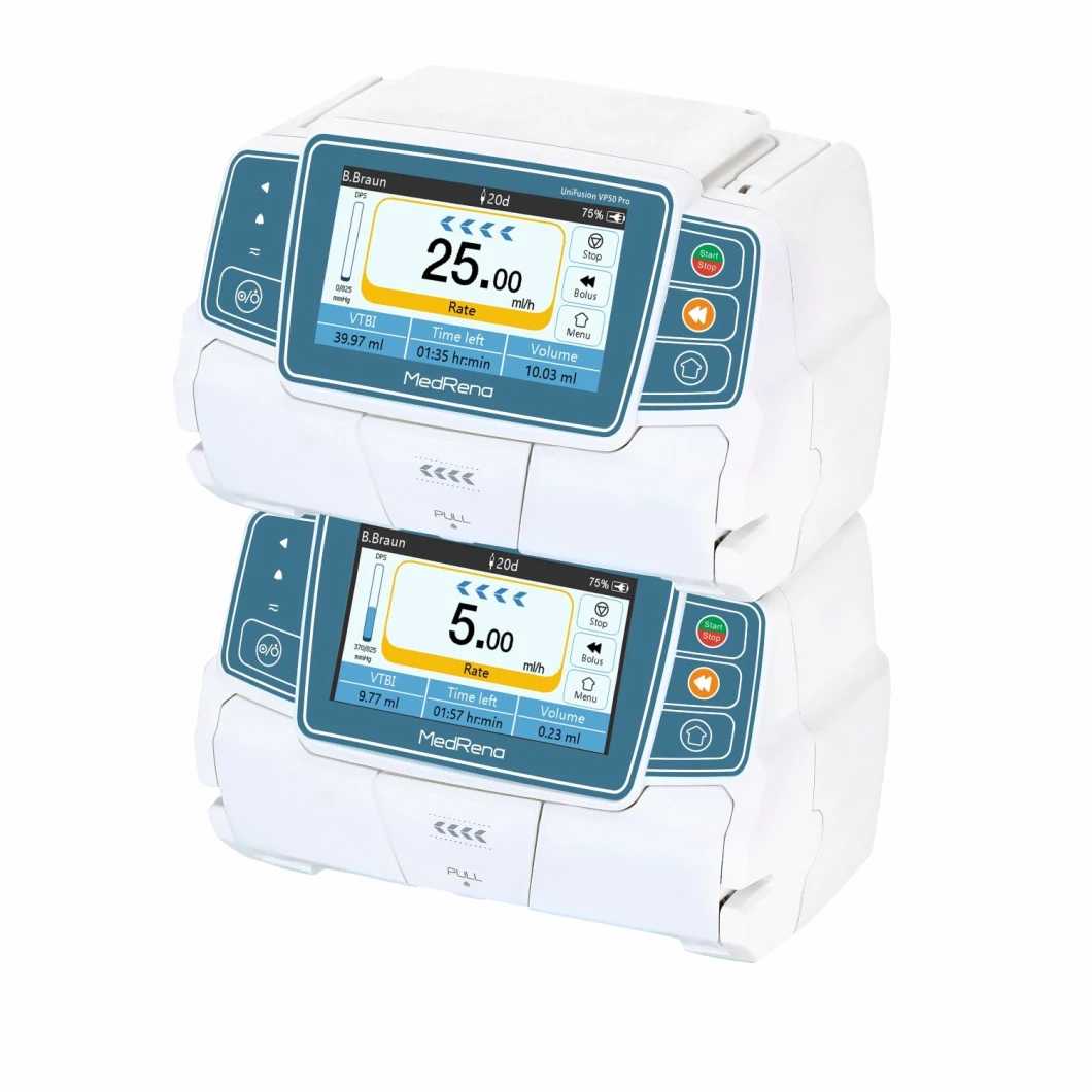 Automatic Volumetric Intravenous Peristaltic Stackable Ce Touch Screen Infusion Pump
