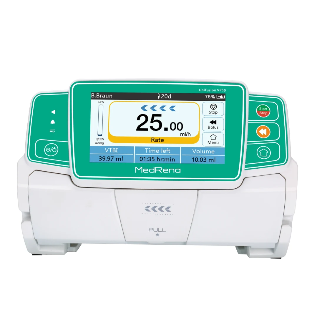 Automatic Volumetric Peristaltic Intravenous Oncology Chemotherpy Touch Screen Infusion Pump