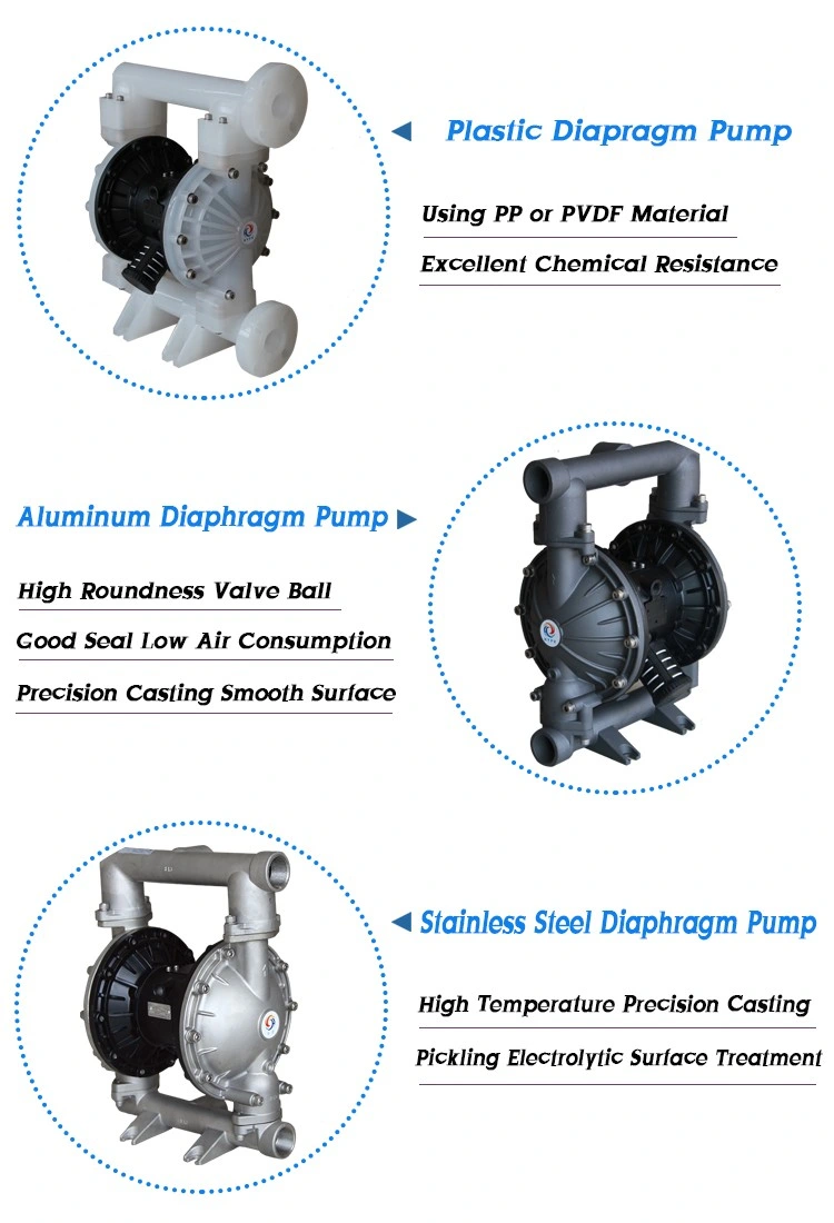 Air Operated 3 Inch Stainless Steel Explosion Proof Submersible Sea Water Double Diaphragm Pump