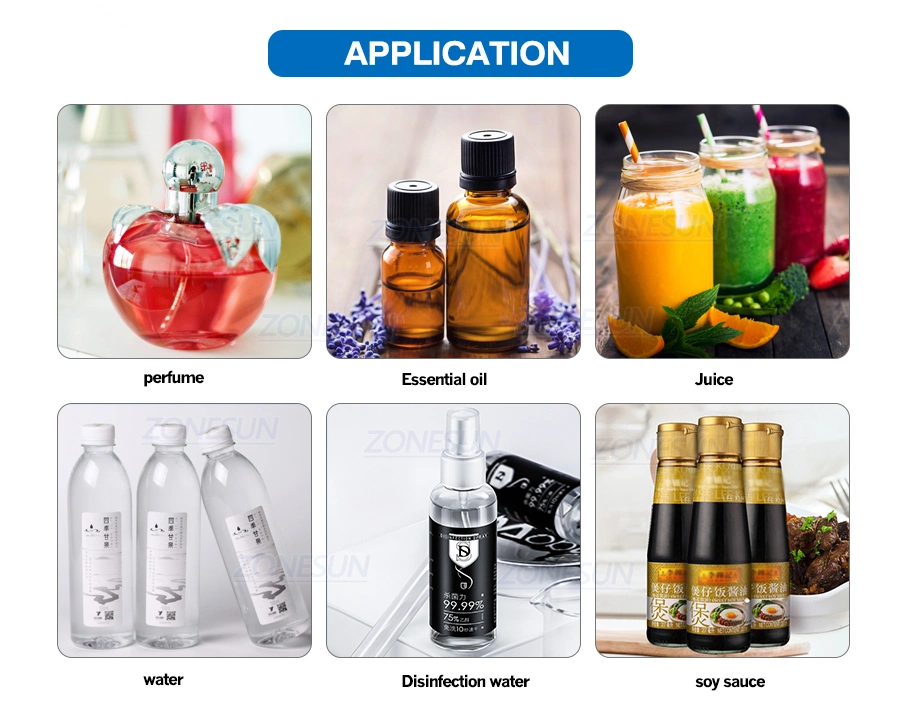 Zonesun 2 Head Semi Automatic Peristaltic Pump Liquid for Liquid Perfume Water Juice Essential Oil Filling Machinery