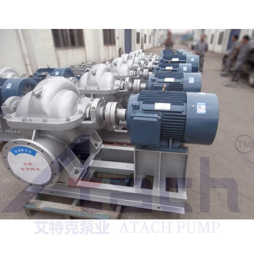 250s14 Atach Factory Price Large Flow Water Pump Horizontal Double Suction Split Case Pump