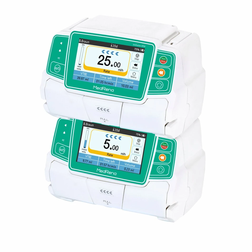 Automatic Volumetric Peristaltic Intravenous Portable Touch Screen Infusion Pump Vp50
