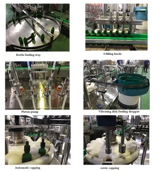 Peristaltic Pump Eliquid Bottle Volumetric Filling Machinery Production Line