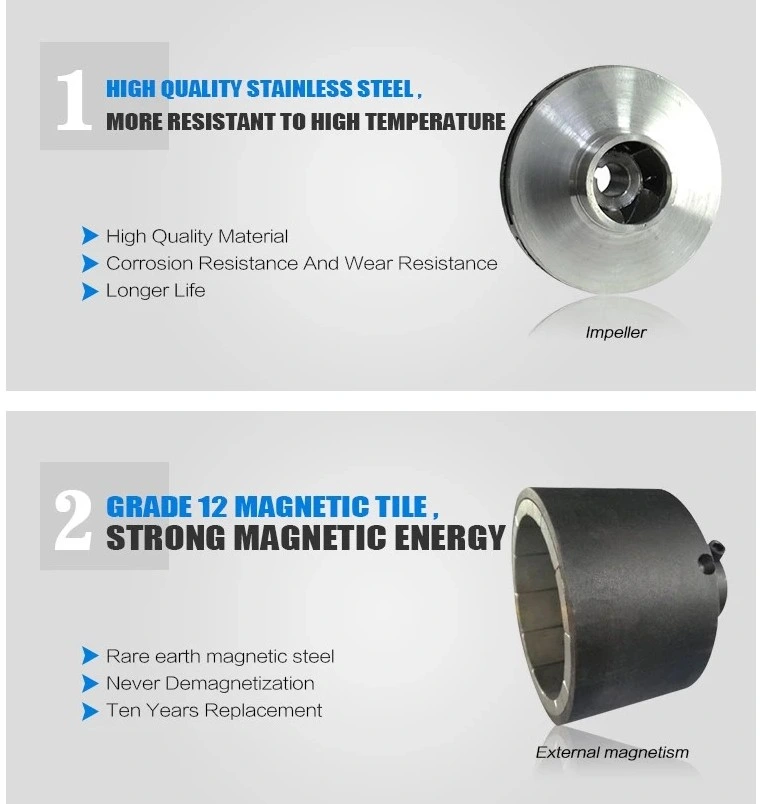 CQ Stainless Steel Magnetic Pump Boiler Circulating Chemical Engineering Plastic Chemical Pump