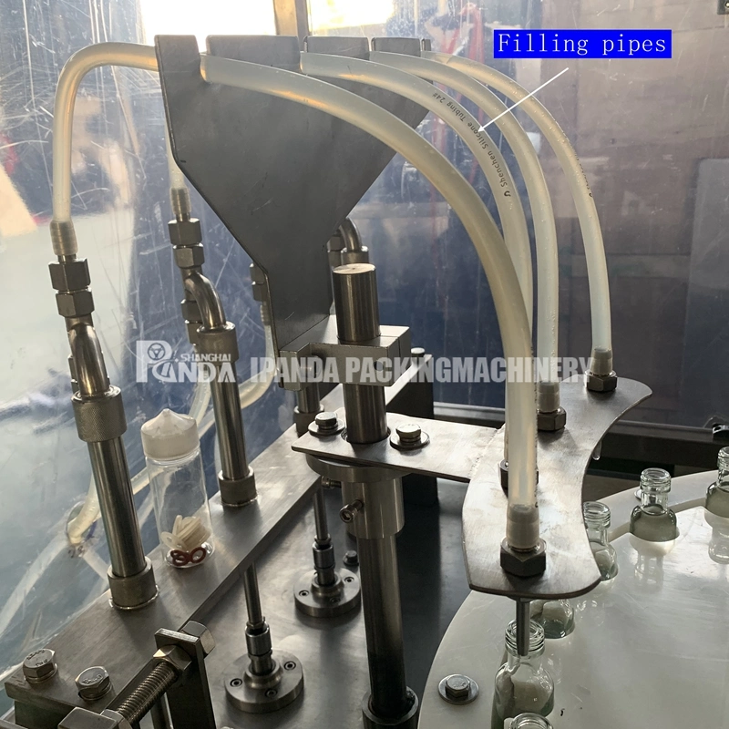 Easy Cleaning Essential Oil Peristaltic Filling Machine for Small Vial Bottle Filling Capping Labeling