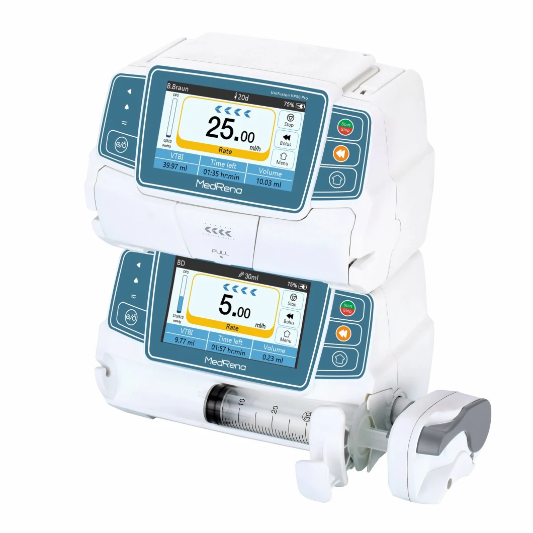 Automatic Volumetric Intravenous Peristaltic Stackable Ce Touch Screen Infusion Pump